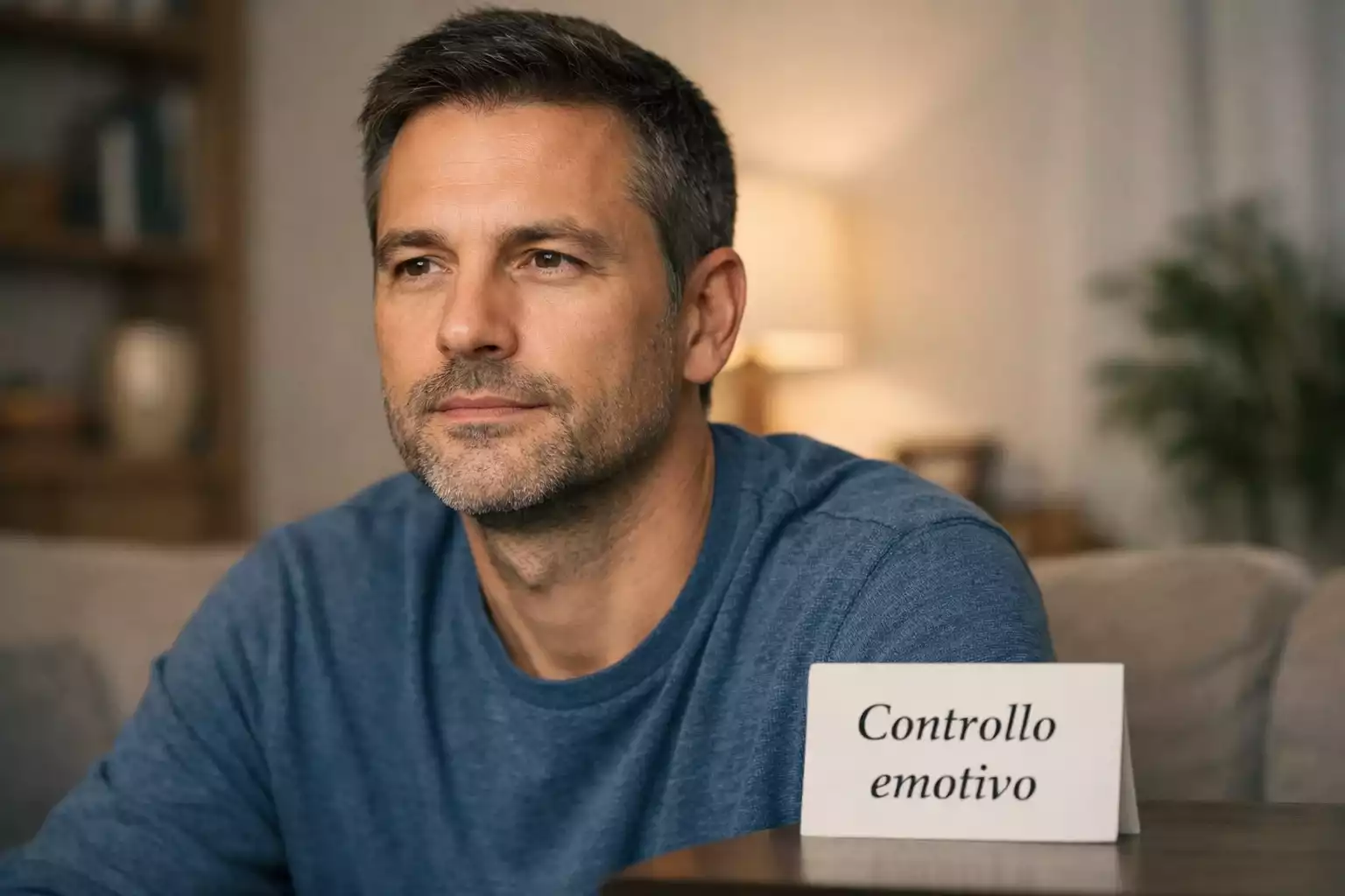 Persona concentrata che osserva partita di calcio con espressione riflessiva